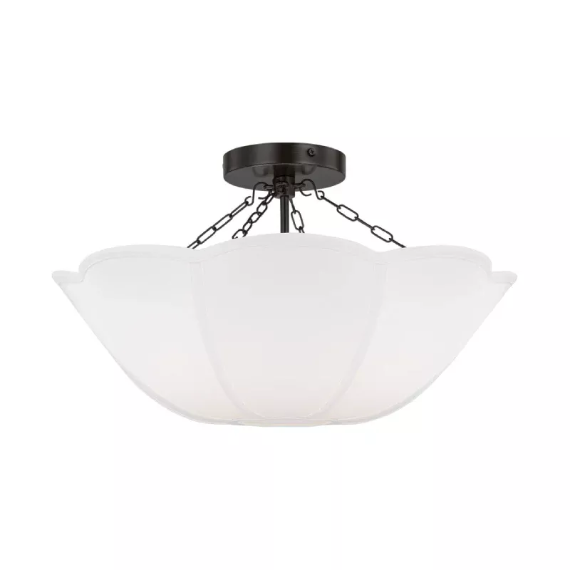 Visual Comfort AF1212 Stassi 2-lt 19" Medium Semi-Flush Mount