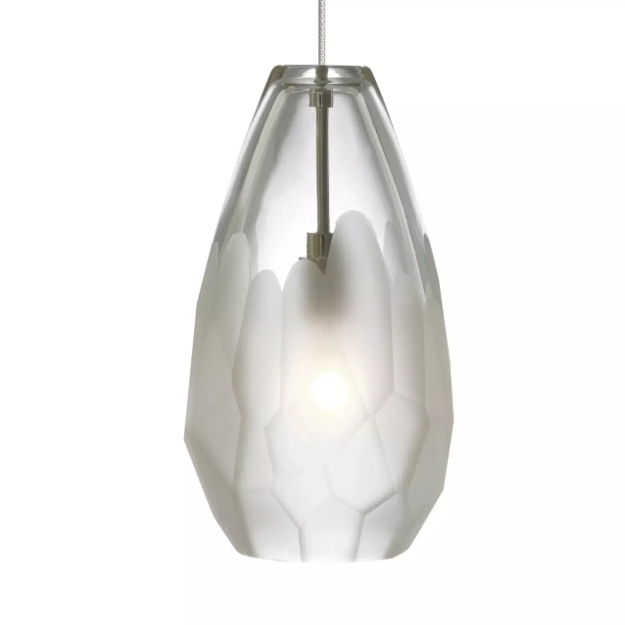 Visual Comfort Modern Briolette Freejack Pendant, Satin Nickel Finish