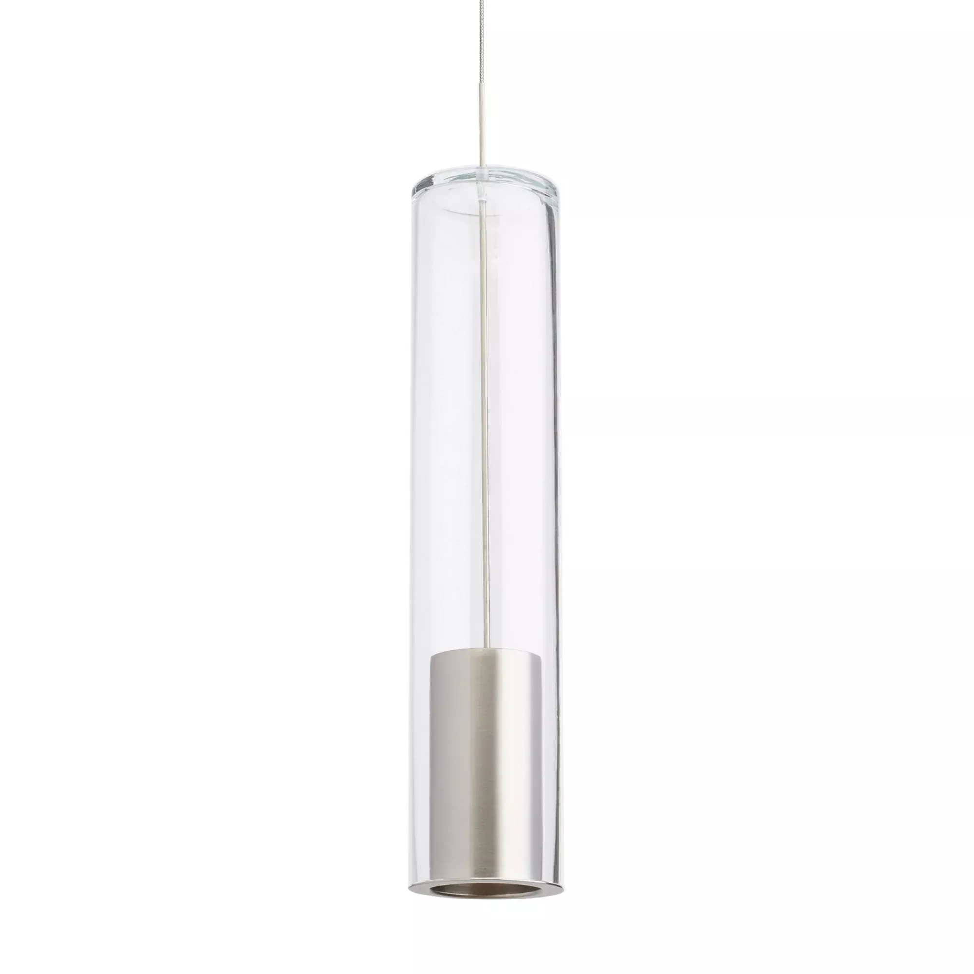 Visual Comfort Modern Captra Monopoint Pendant, Satin Nickel Finish