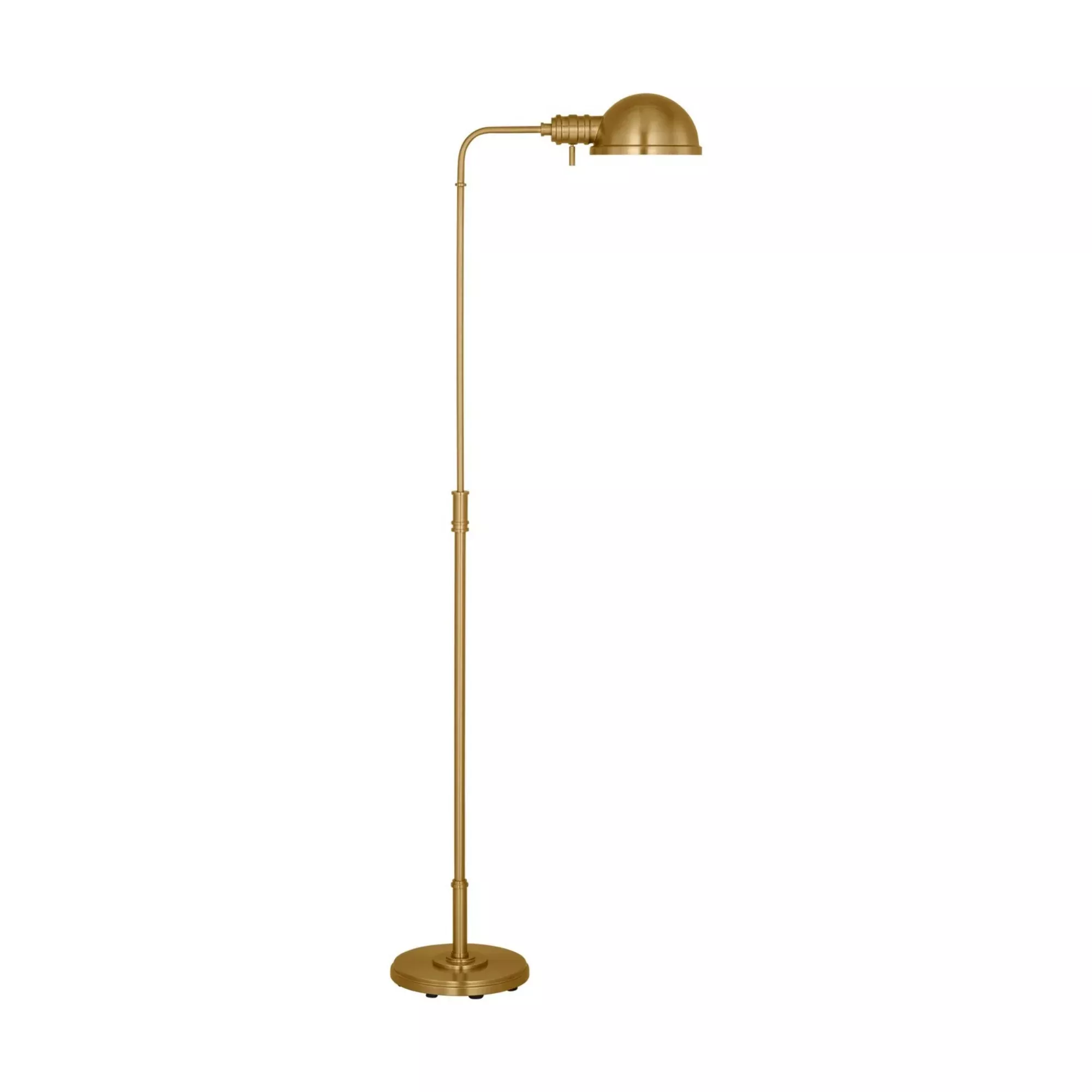 Visual Comfort Studio Belmont 64in. Floor Lamp, Burnished Brass