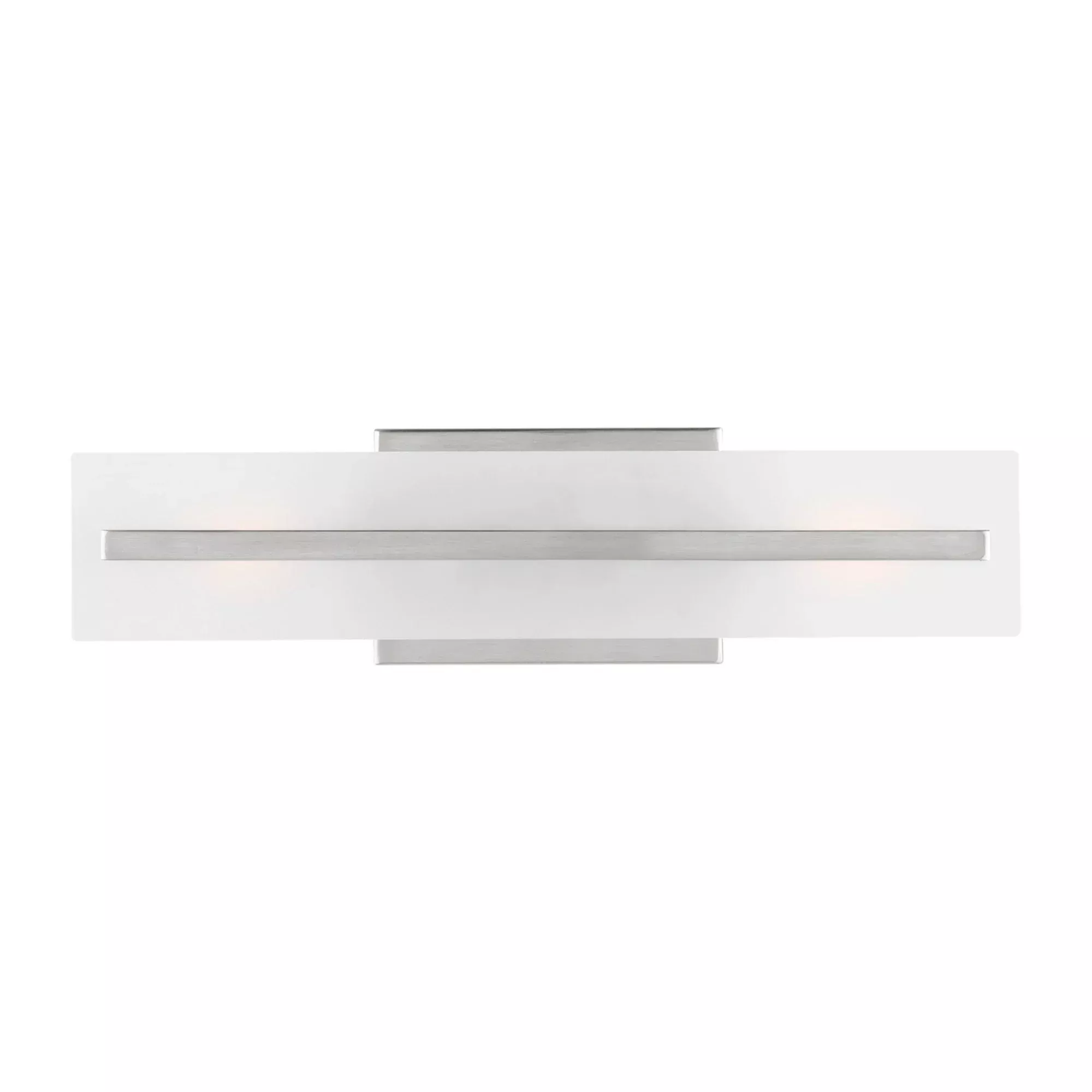 Visual Comfort Studio Dex 18" Small 2-Light Bathroom Vanity, Brushed Nickel Finish