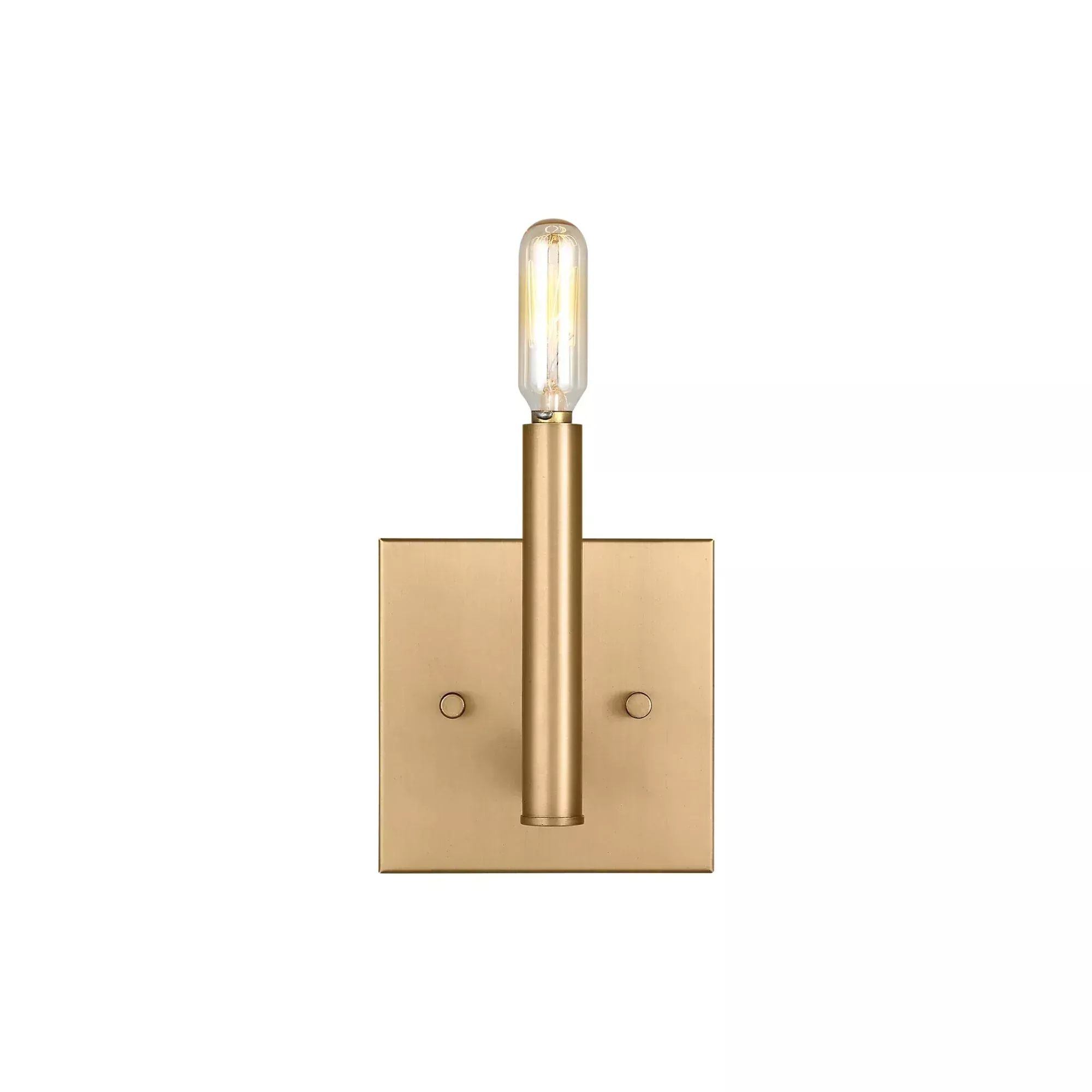 Visual Comfort Studio Vector 9" LED Wall Sconce, Satin Brass Finish