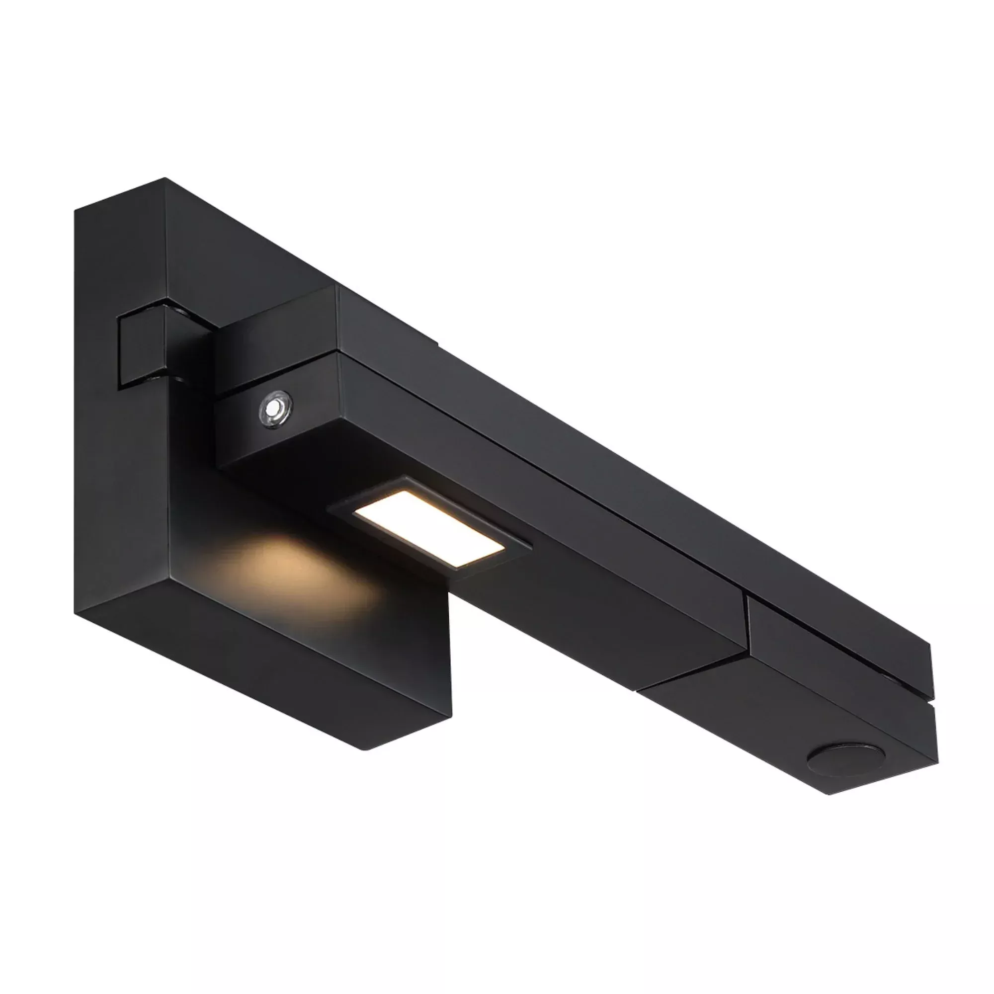 WAC Flip 22" LED Swing Arm Wall Lamp, Black Finish, Right