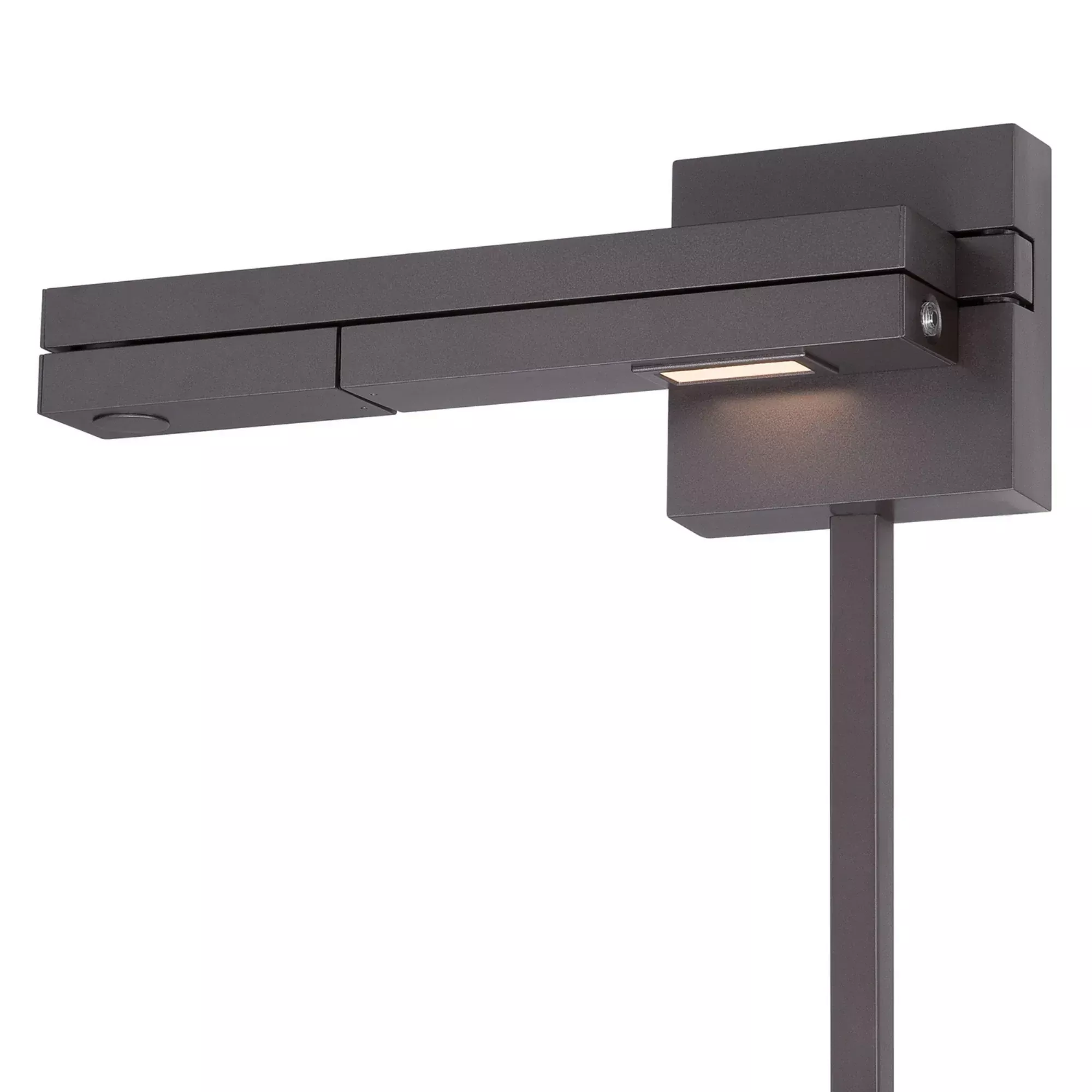 WAC Flip 22" LED Swing Arm Wall Lamp, Bronze Finish, Left