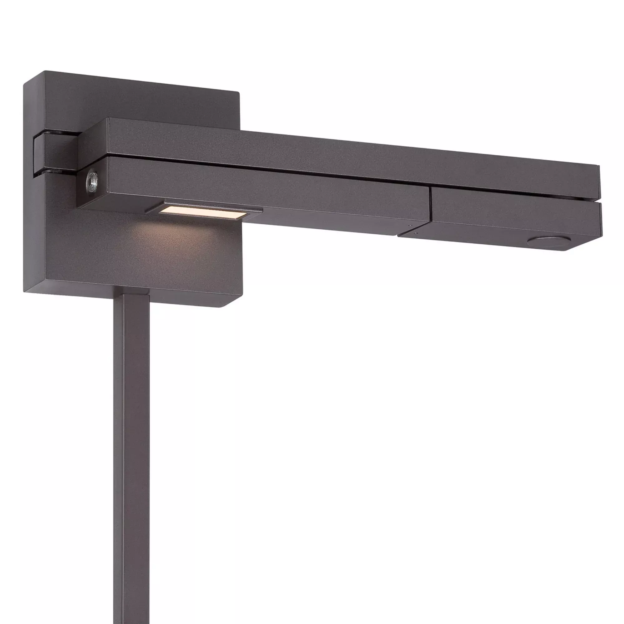 WAC Flip 22" LED Swing Arm Wall Lamp, Bronze Finish, Right