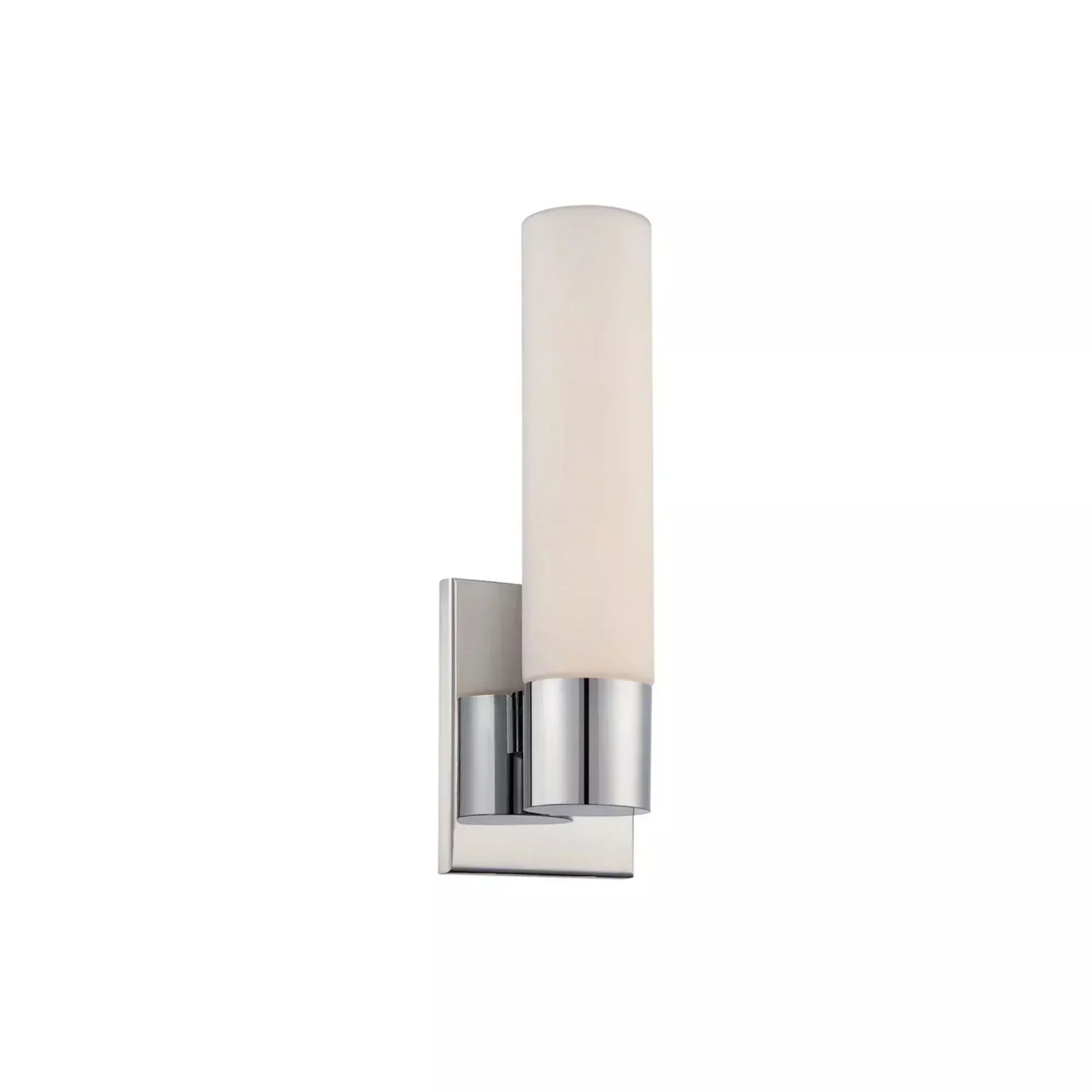 WAC Lighting Elementum 13.5 in. Wall Sconce, Chrome with Etched Glass Diffuser