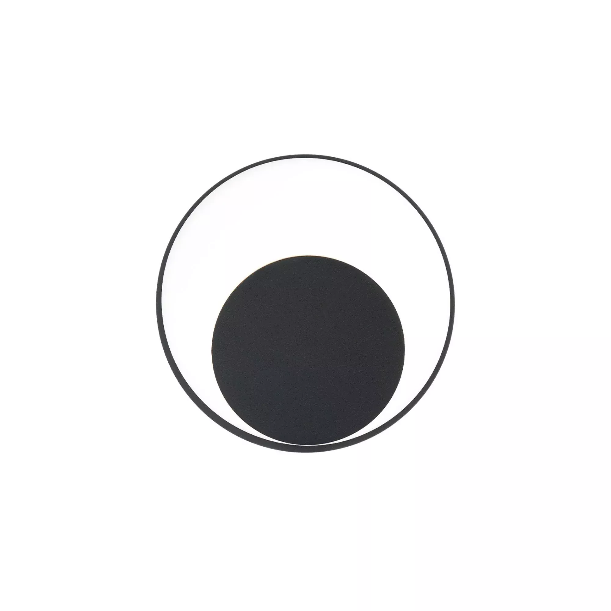 WAC Lighting Ogle 9 in. Wall Sconce, Black with Acrylic Diffuser