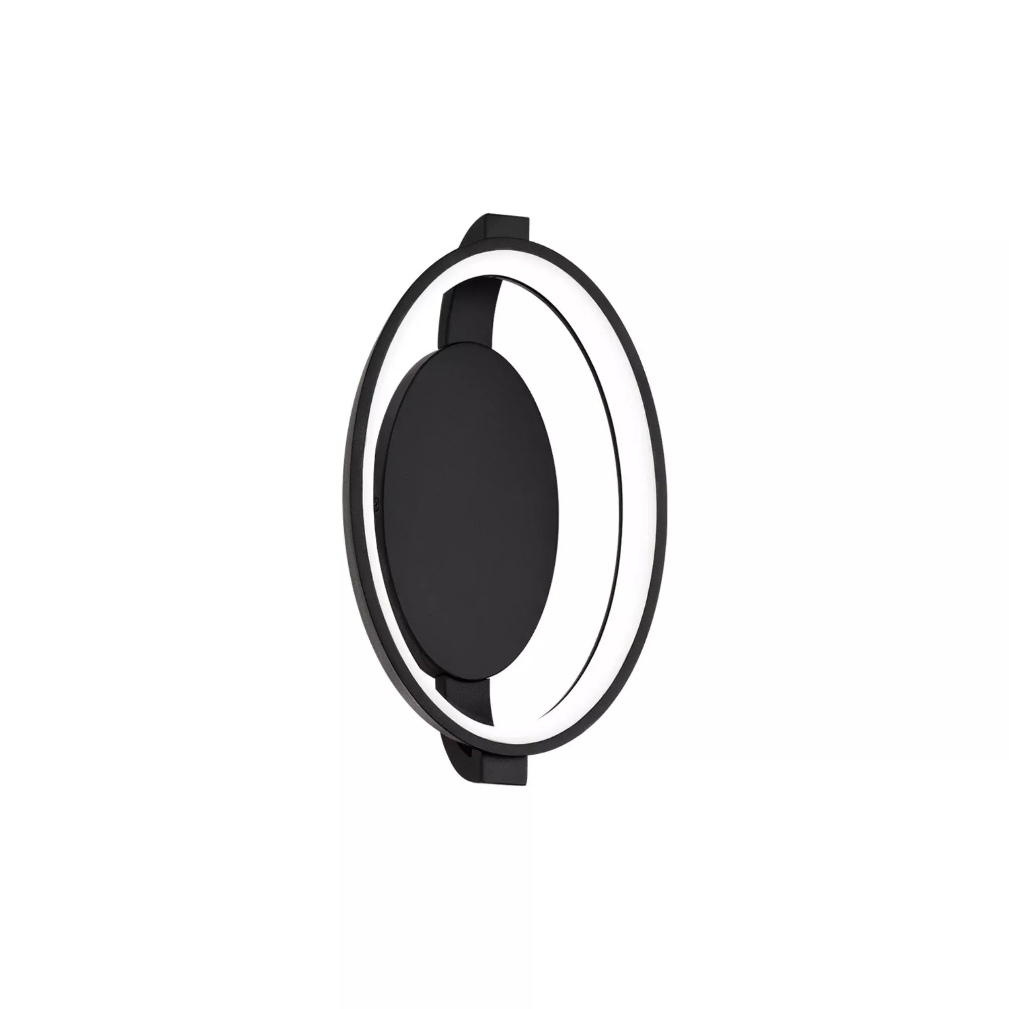 WAC Lighting Solitaire 13.13 in. Wall Sconce, Black with Ring Shades