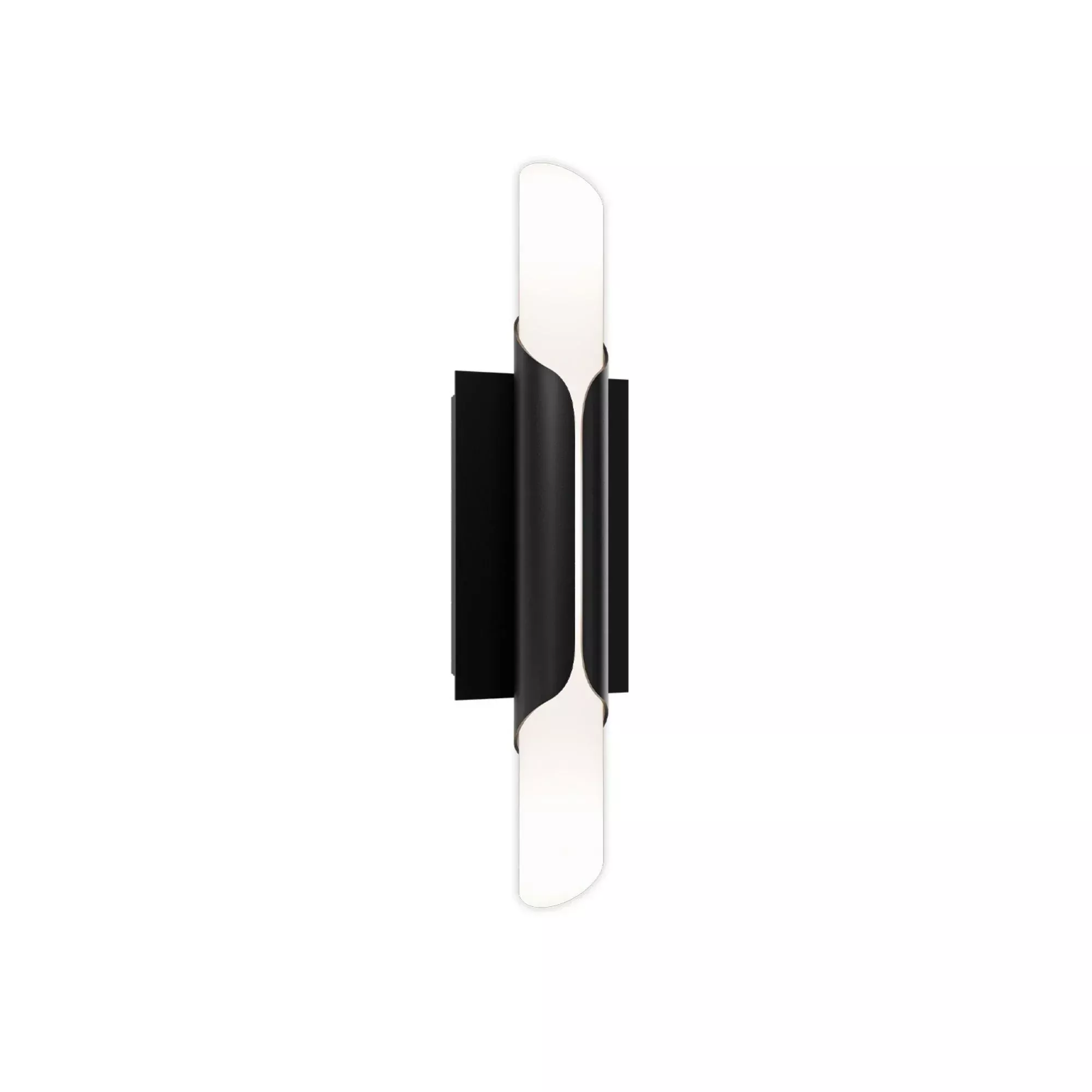 WAC Lighting Wrappe 18 in. Wall Sconce, Black, Integrated LED
