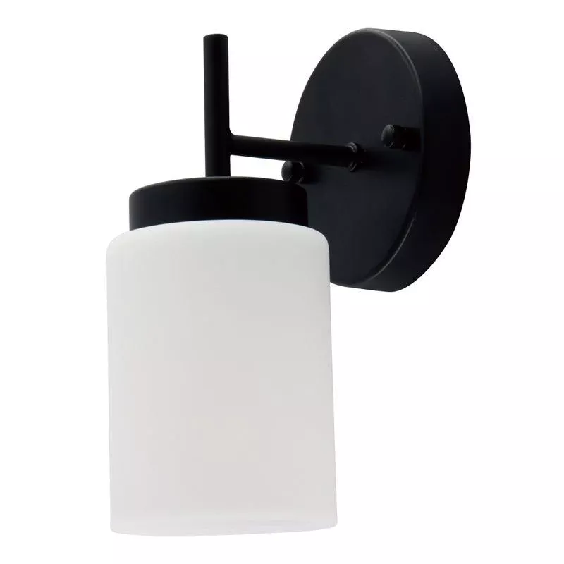 Westgate Manufacturing LCFE Series Lamp-Ready 1-Lamp Vanity Black (LCFE-E26-V1L-BK)