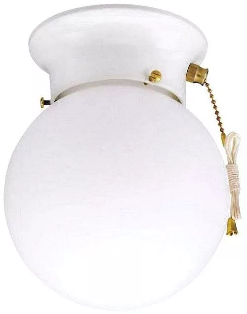 Westinghouse 6668000 1-Light Flush Mount Ceiling Light, White