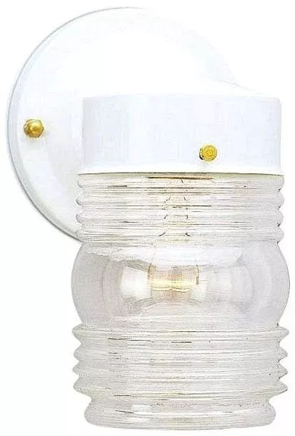 Westinghouse 6687800 1-Light Outdoor Wall Lantern, White